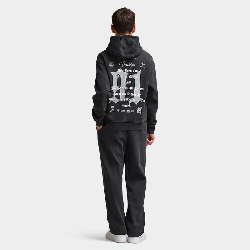Supply & Demand Junior Boys' Quita Hoodie / Washed Black