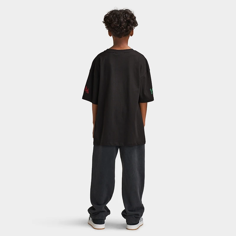 Supply & Demand Juniors' Scratch T-Shirt / Black