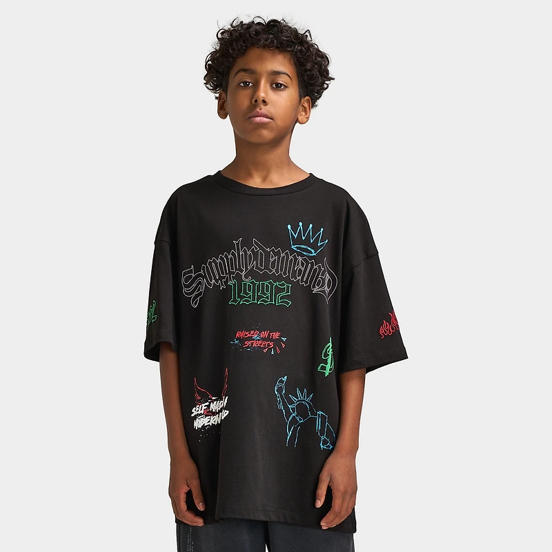 Supply & Demand Junior T-shirt Scratch / Noir