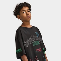 Supply & Demand Juniors' Scratch T-Shirt / Black