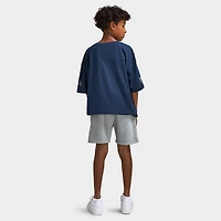 Supply & Demand Juniors' Scratch T-Shirt / Washed Navy Blazer