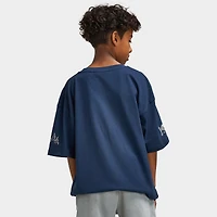 Supply & Demand Juniors' Scratch T-Shirt / Washed Navy Blazer