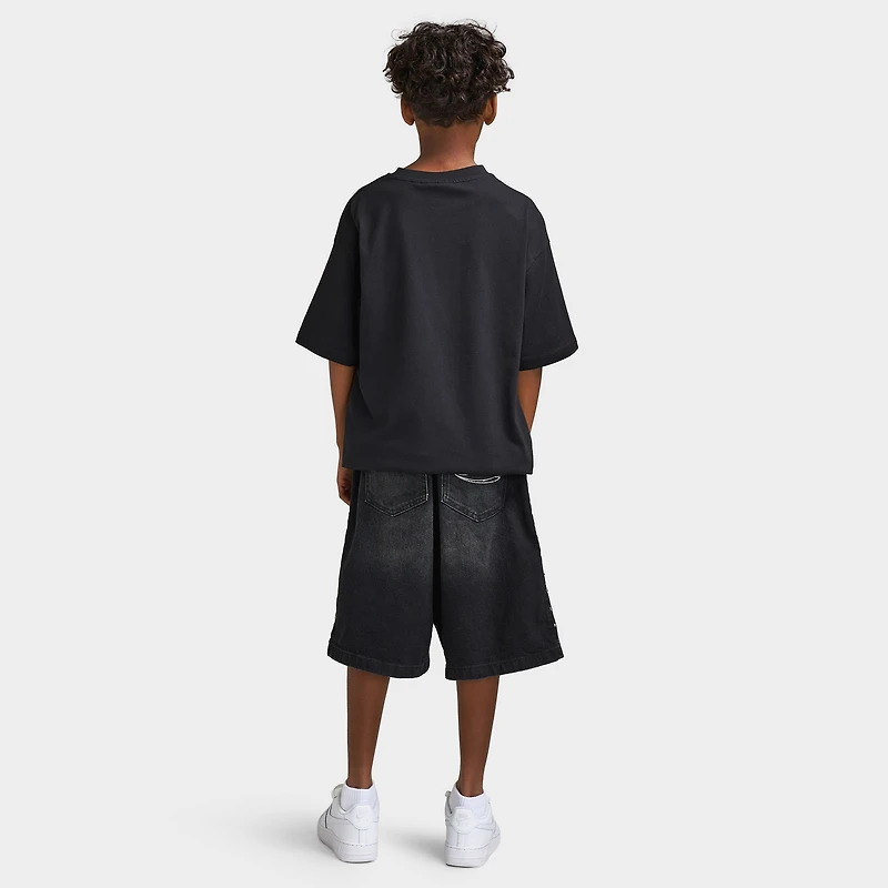 Supply & Demand Juniors' Glitter T-Shirt / Black