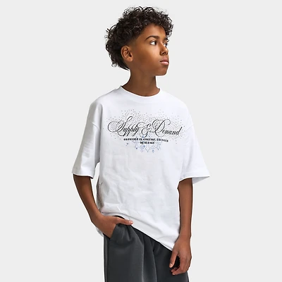 Supply & Demand Juniors' Craze T-Shirt / White