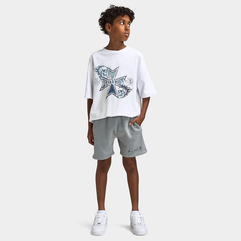 Supply & Demand T-shirt court Juniors Flame Cross / Blanc