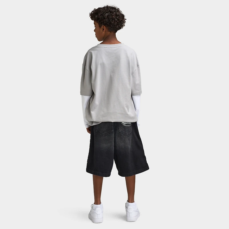 Supply & Demand Juniors' Global Long Sleeve T-Shirt / Ultimate Grey