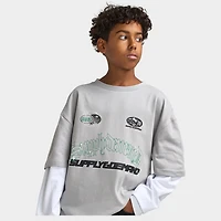 Supply & Demand Junior T-shirt à Manches Longues Global / Gris Ultimate