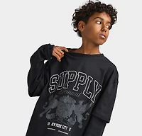 Supply & Demand Juniors' Falcon Long Sleeve Shirt / Black