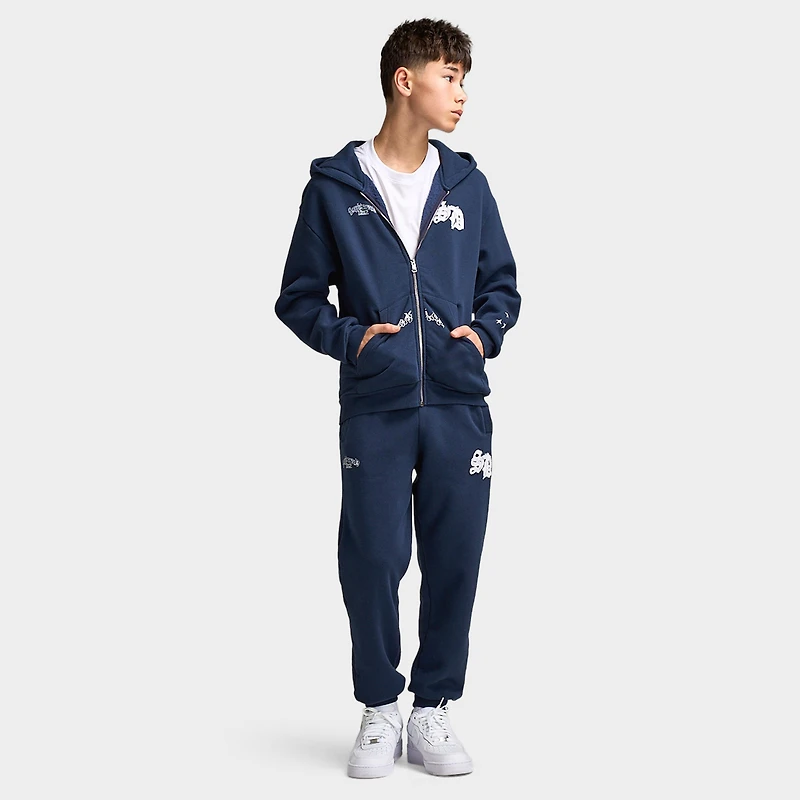 Supply & Demand Junior Chandail à Capuchon Scape / Blazer Bleu Marine Délavé