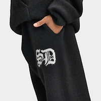 Supply & Demand Juniors' Rustic Knit Pants / Black
