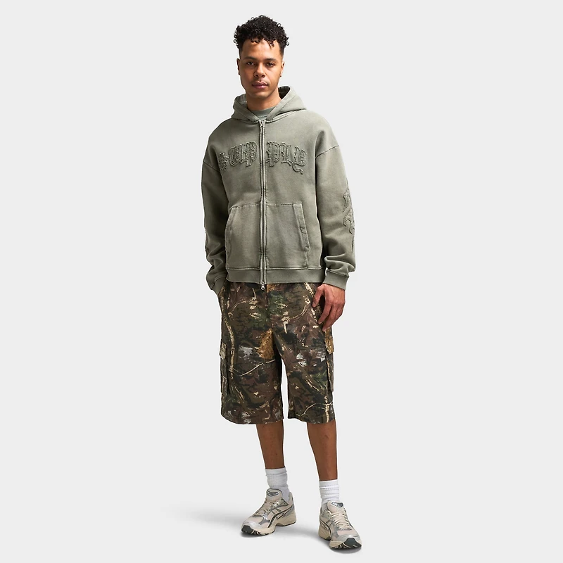 Supply & Demand Aydar Full Zip Hoodie / Washed Ivy Green