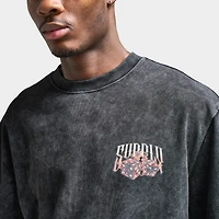 Supply & Demand Fire Dice Graphic T-Shirt / Washed Black