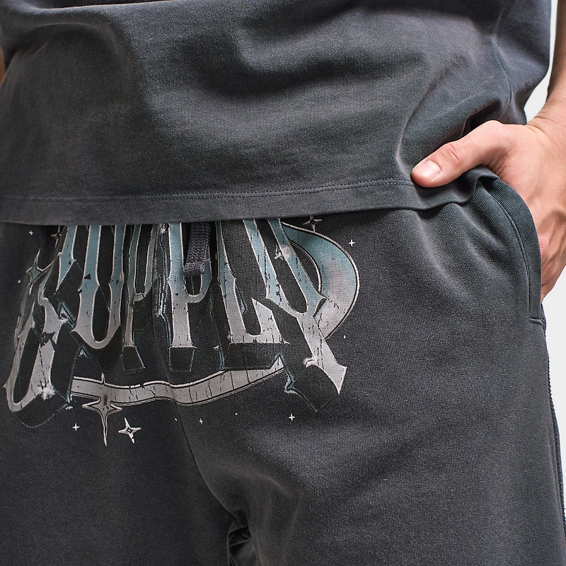 Supply & Demand Chrome Star Shorts / Washed Black
