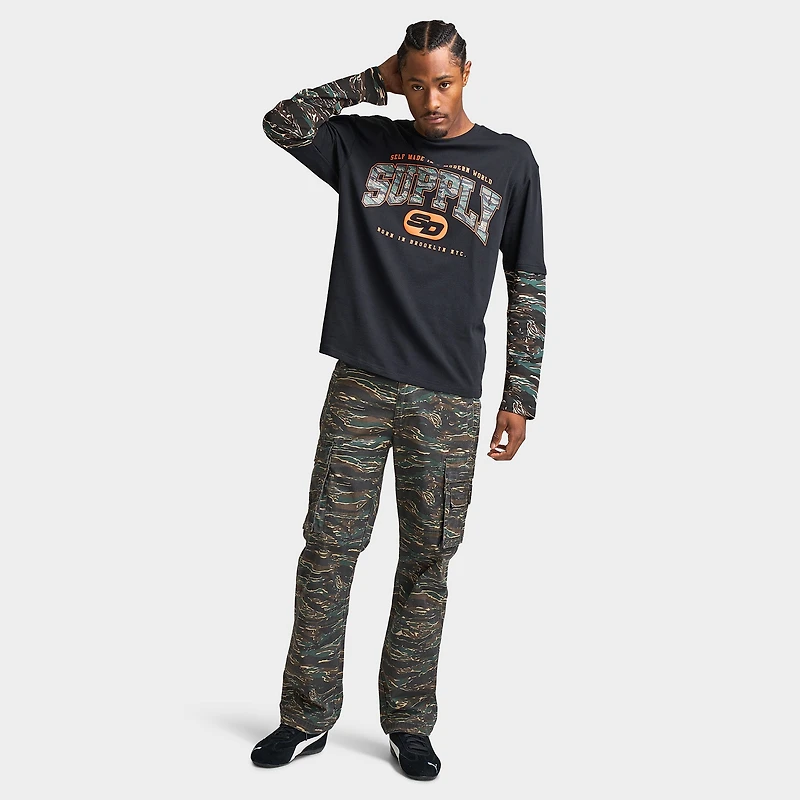 Supply & Demand Brickshaw Long Sleeve Black / Real Tree