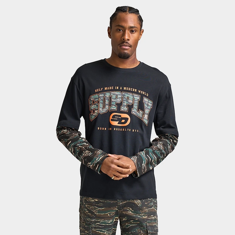 Supply & Demand Brickshaw Long Sleeve Black / Real Tree