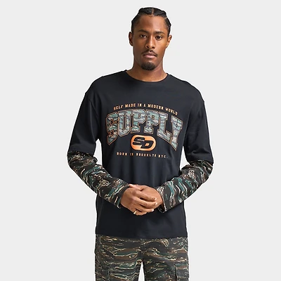 Supply & Demand Brickshaw Long Sleeve Black / Real Tree
