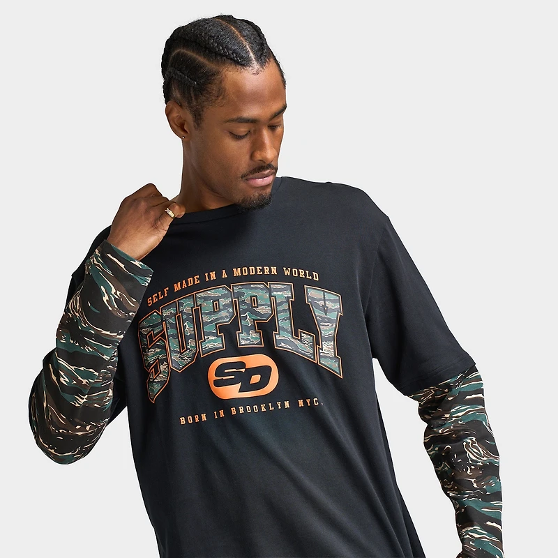 Supply & Demand Brickshaw Long Sleeve Black / Real Tree
