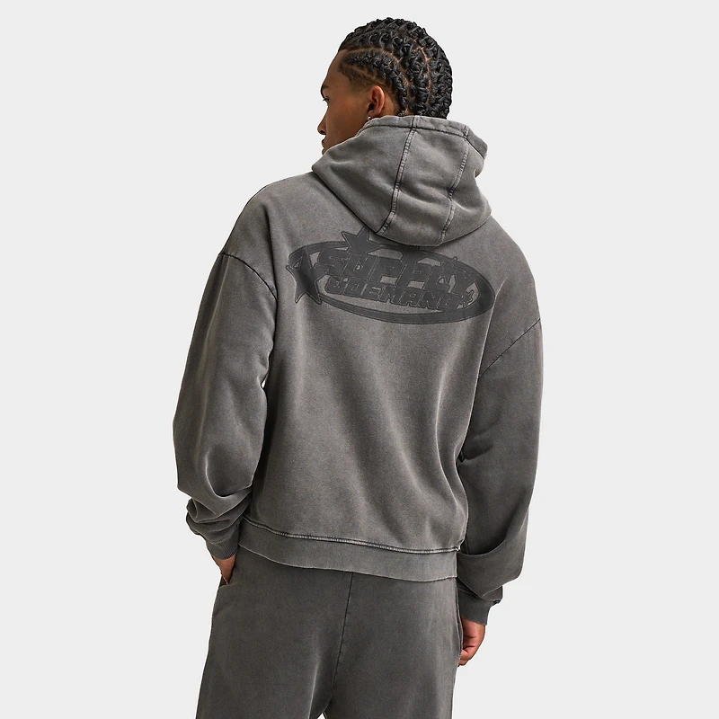 Supply & Demand Fracture Full Zip Hoodie / Washed Black