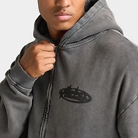 Supply & Demand Fracture Full Zip Hoodie / Washed Black