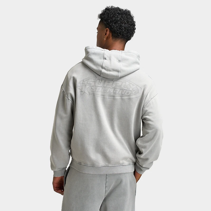 Supply & Demand Fracture Full Zip Hoodie / Washed High Rise