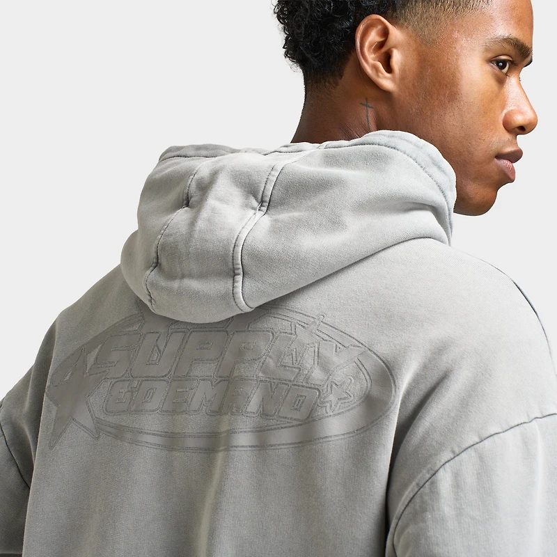 Supply & Demand Fracture Full Zip Hoodie / Washed High Rise