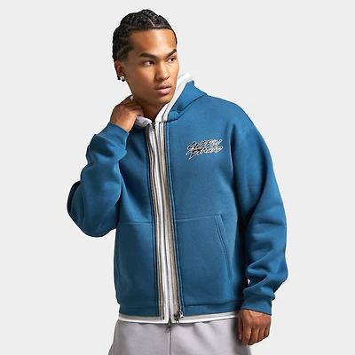 Supply & Demand Tripple Zip-Up Hoodie / Dark Denim