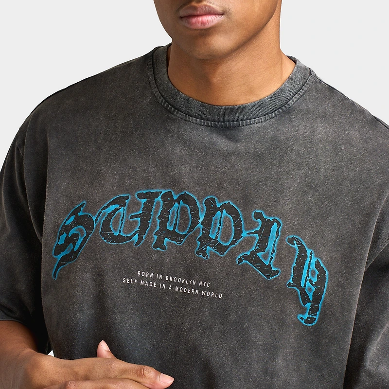 Supply & Demand Tatter Tee / Washed Black