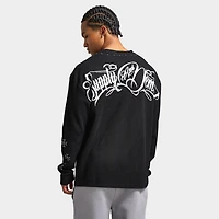 Supply & Demand Inked Long Sleeve T-shirt / Black