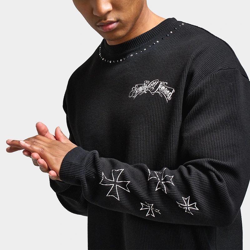 Supply & Demand Inked Long Sleeve T-shirt / Black