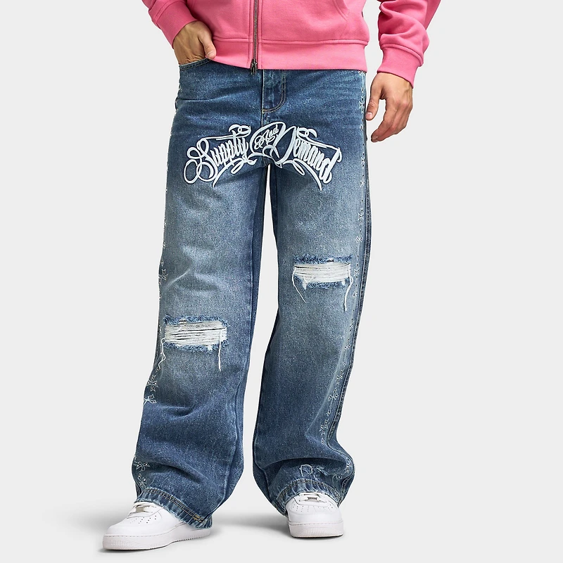 Supply & Demand Jean Cholo / Denim Bleu Clair Délavé