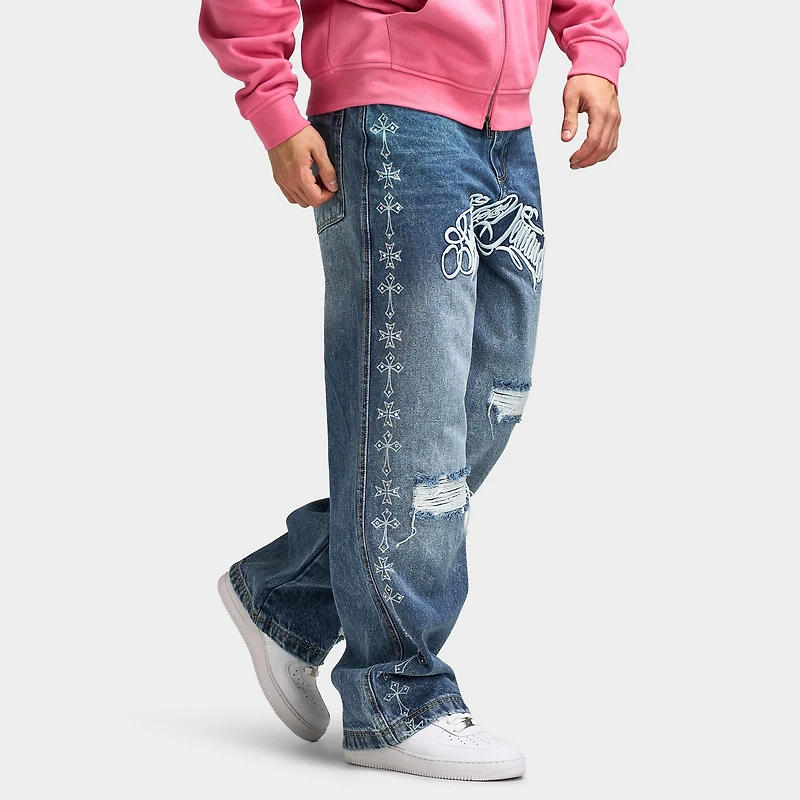 Supply & Demand Jean Cholo / Denim Bleu Clair Délavé