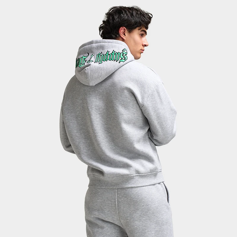 Supply & Demand Atomic Full Zip Hoodie / Light Grey Marl