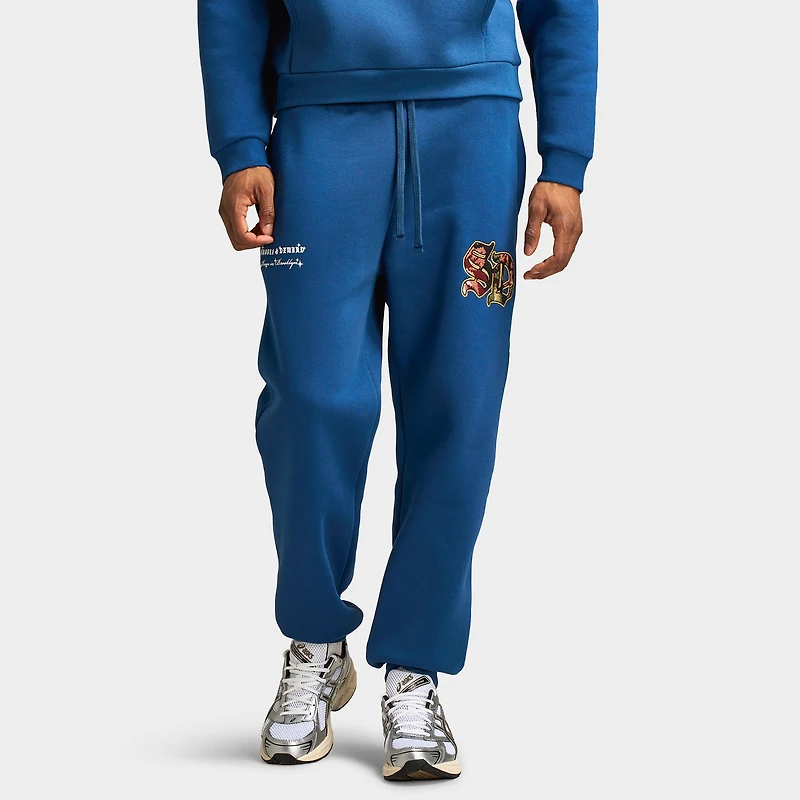 Supply & Demand Pantalon Jogger Fleuri / Denim Foncé
