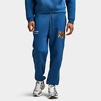 Supply & Demand Pantalon Jogger Fleuri / Denim Foncé
