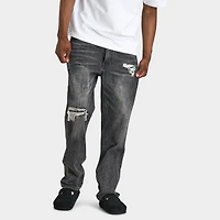 Supply & Demand Disguise Embossing and Rip Jeans / Black Washed Denim