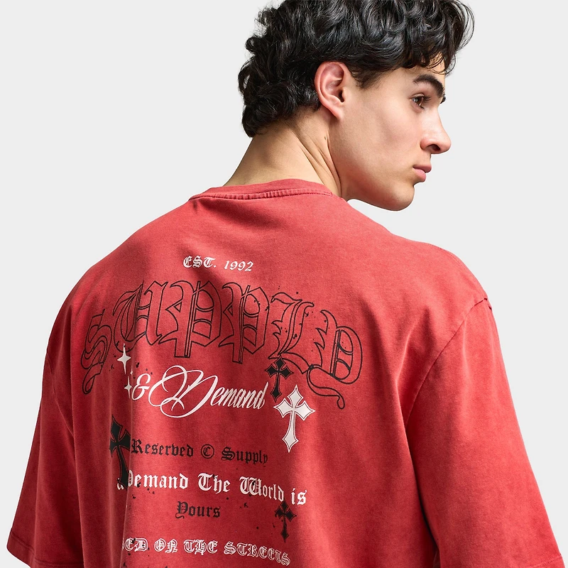 Supply & Demand t-shirt Graphique / Jester Rouge