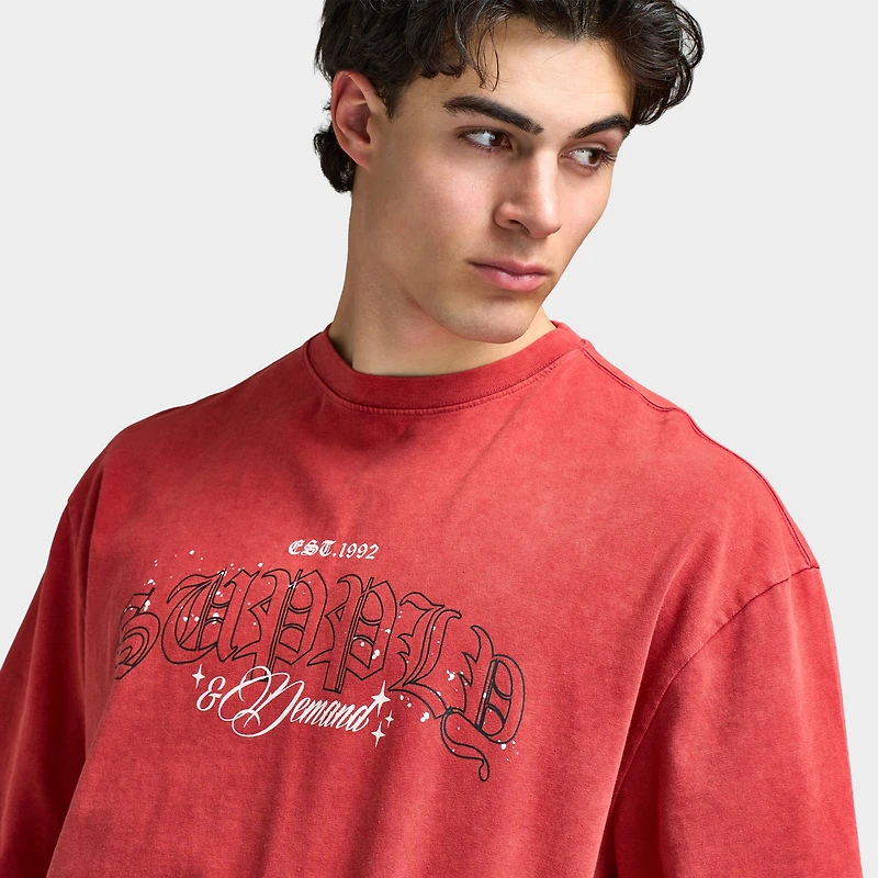 Supply & Demand t-shirt Graphique / Jester Rouge