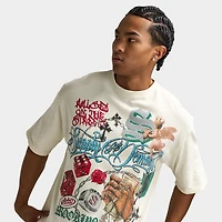 Supply & Demand Motley Graphic T- Shirt / Egret