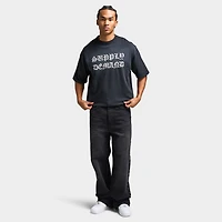 Supply & Demand Glitter Graphic T-Shirt / Black