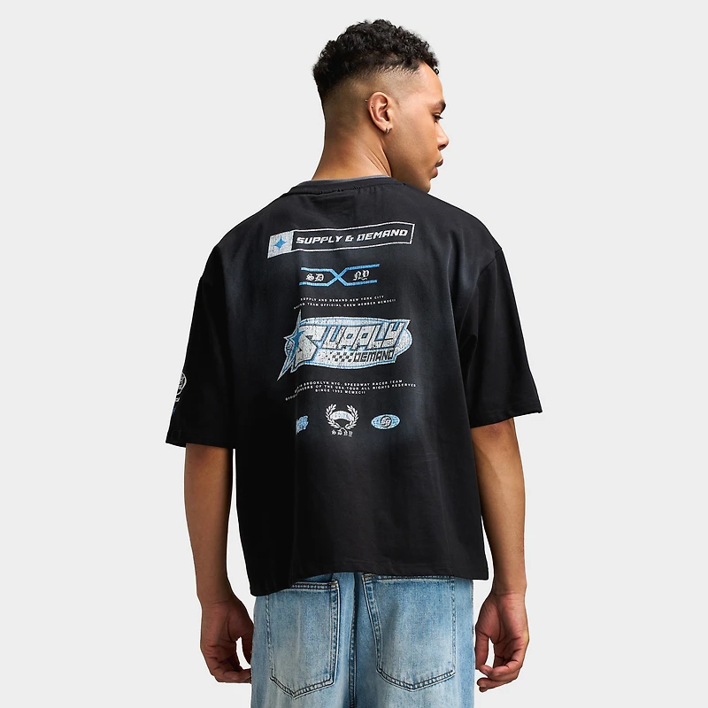 Supply Demand Sponsor T-Shirt / Washed Black