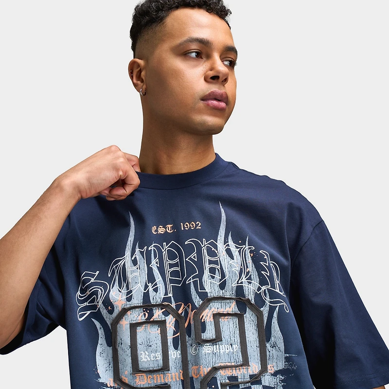 Supply & Demand Stitcher T-Shirt / Washed Navy Blazer