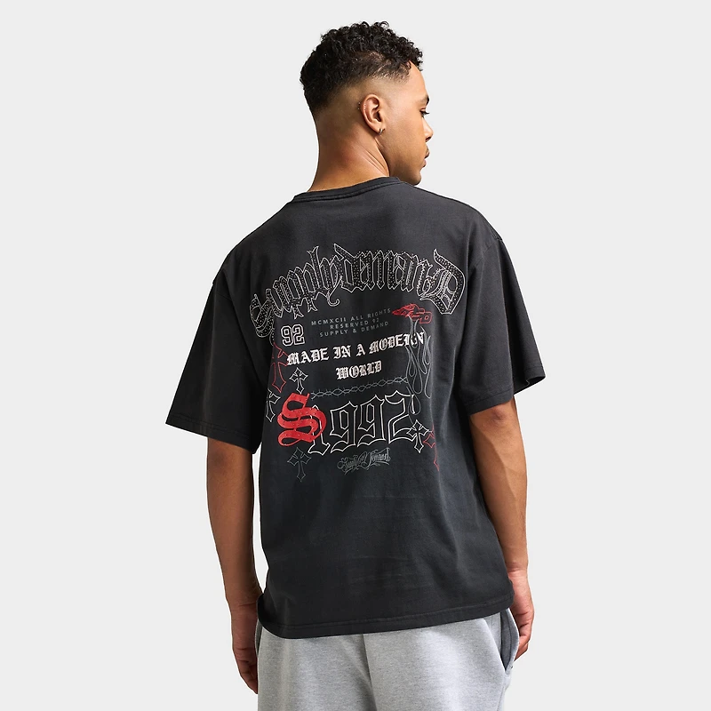 Supply & Demand Farish T-shirt / Noir délavé
