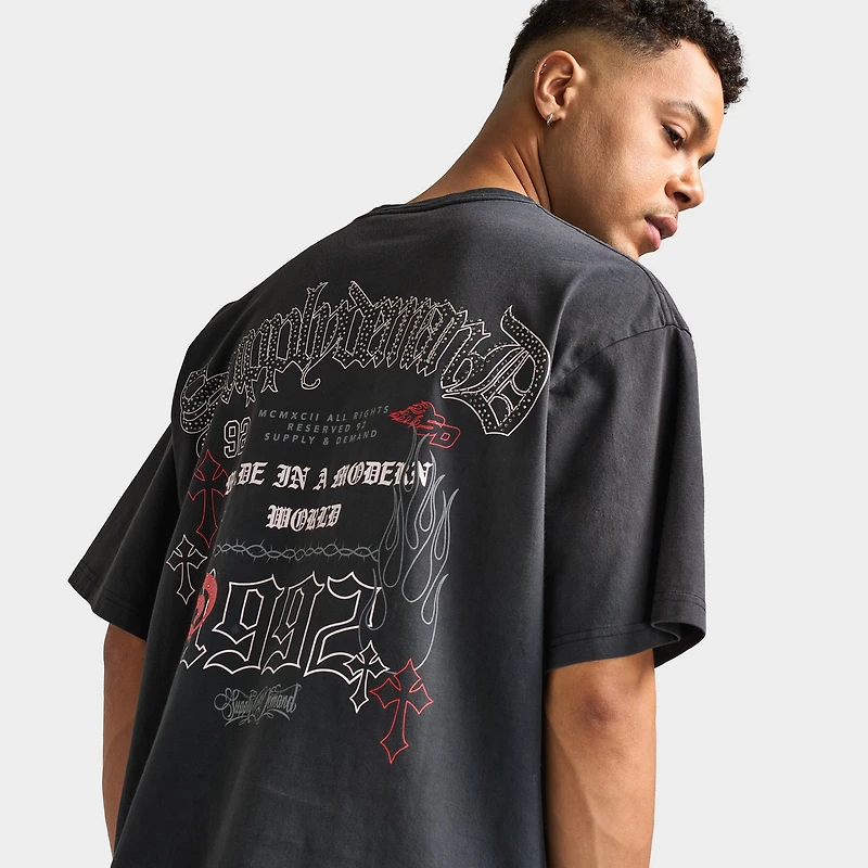 Supply & Demand Farish Tee / Washed Black
