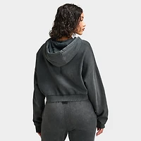Supply & Demand Women's Monair Boxy Full Zip Hoodie / Grey Wash