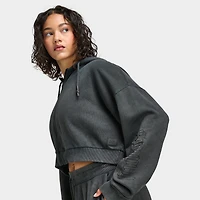 Supply & Demand Women's Monair Boxy Full Zip Hoodie / Grey Wash