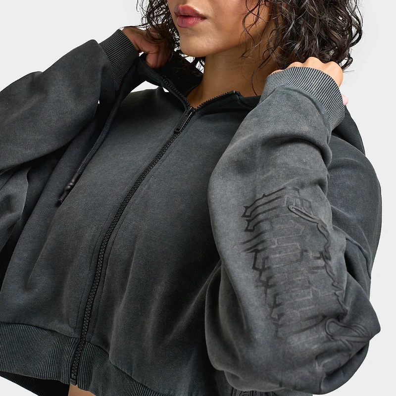 Supply & Demand Women's Monair Boxy Full Zip Hoodie / Grey W