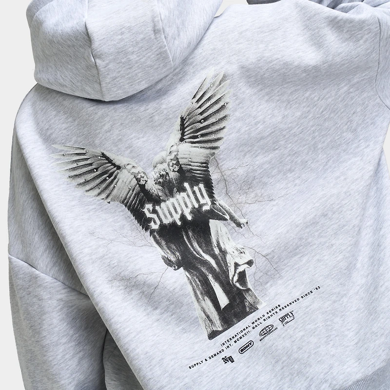 Supply & Demand Women's Wings Pullover Hoodie / Light Grey