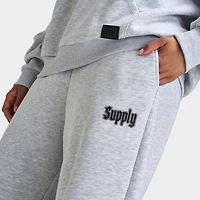 Supply & Demand Women's Wings Wide Leg Joggers / Light Grey