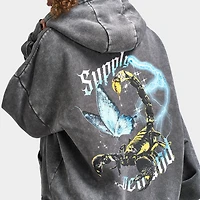 Supply & Demand Women's Scorp Full Zip Hoodie / Dark Grey Wash