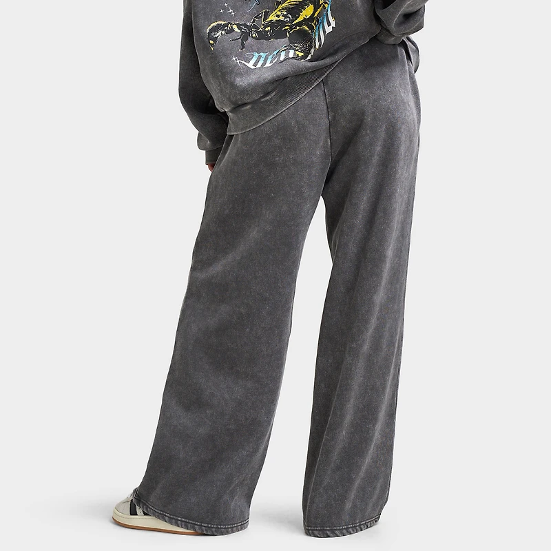 Supply & Demand Women's Scorp Wide Leg Joggers / Dark Grey Wash